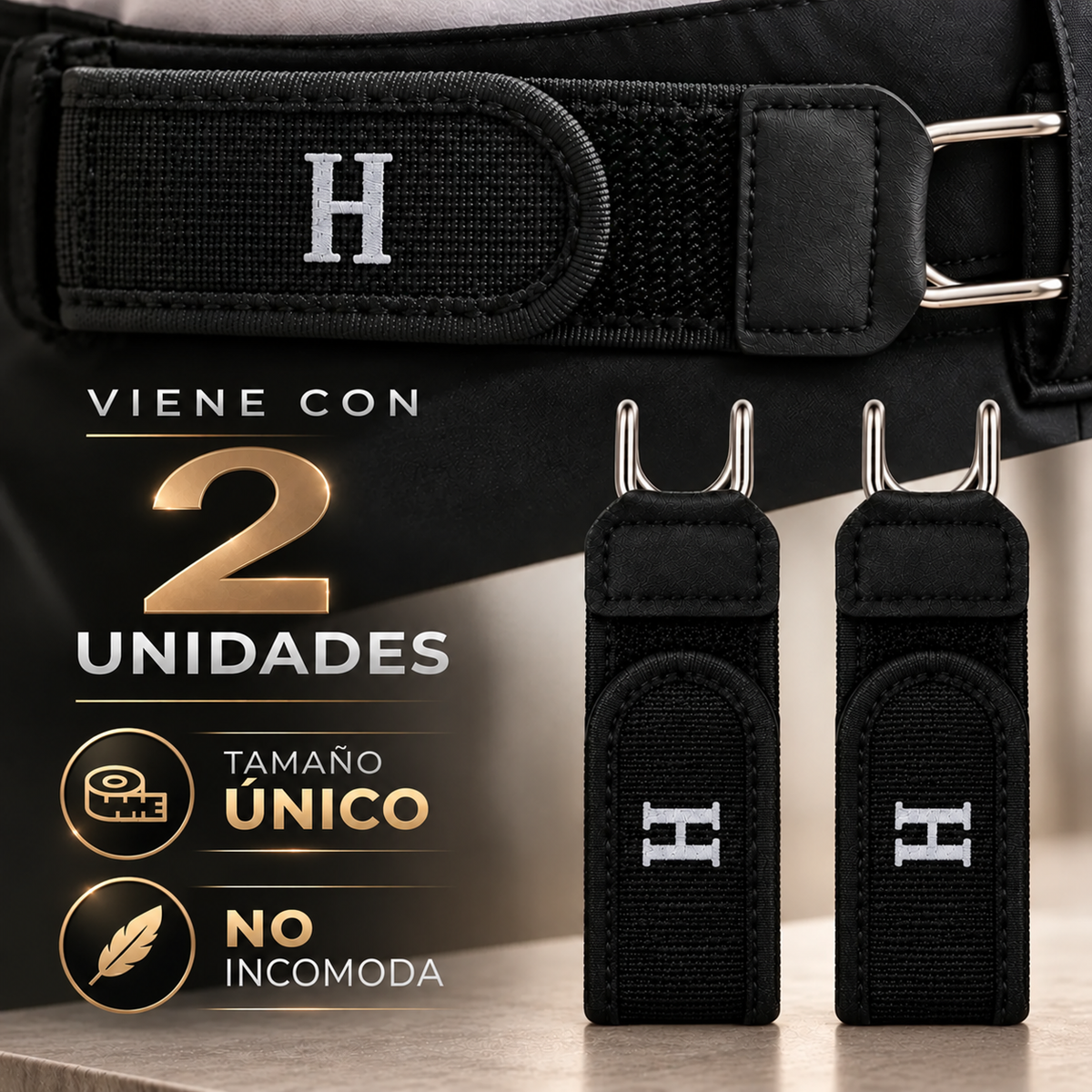 Cinturón con ajuste comodo sin hebilla