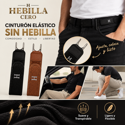 Cinturón con ajuste comodo sin hebilla